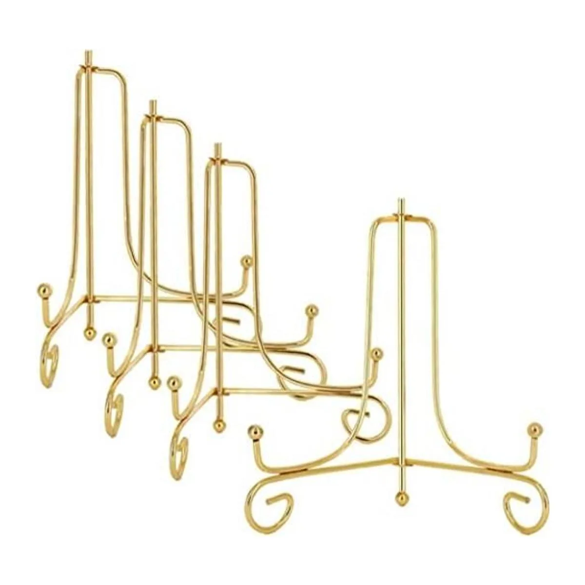 LIONWEI LIONWELI Soporte de placa de hierro dorado de 6_1