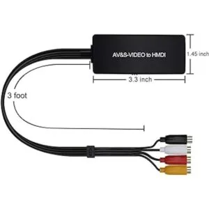 Dingsun SVideo a HDMI Converter 3RCA AV SVideo RL Audio_6