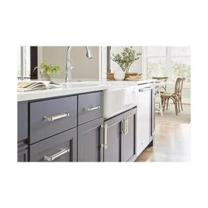 Amerock Remington Tirador de gabinete 3.780 in níquel_3