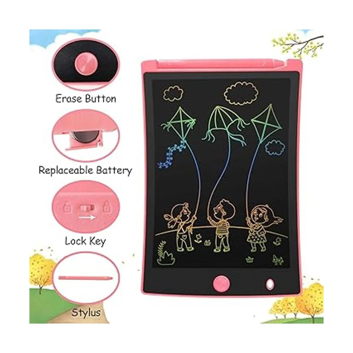 tableta de escritura LCD de 8.5 pulgadas niños bloc_2