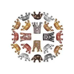 Cuentas espaciadoras de abalorios de corona40pcs_1