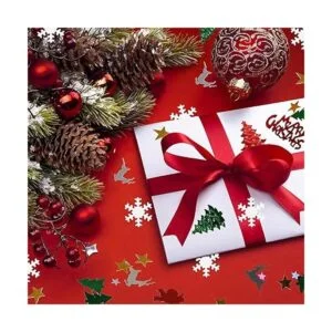 Confeti de Navidad de 3.5 onzas mesa de Navidad con_4