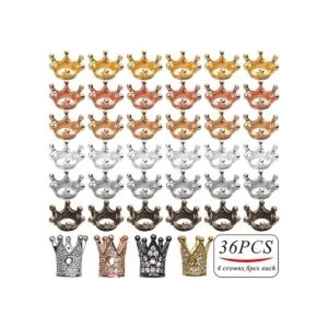Cuentas espaciadoras de abalorios de corona40pcs_2