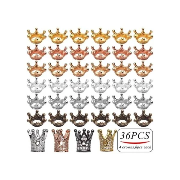 Cuentas espaciadoras de abalorios de corona40pcs_2