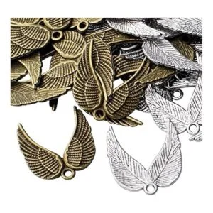 60pcs Alas de ngulo Colgante Encantos de Aleación de_4