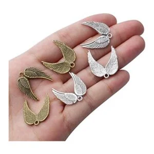 60pcs Alas de ngulo Colgante Encantos de Aleación de_7