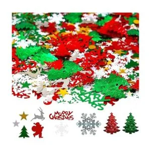 Confeti de Navidad de 3.5 onzas mesa de Navidad con_1