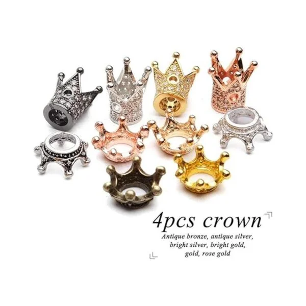 Cuentas espaciadoras de abalorios de corona40pcs_6
