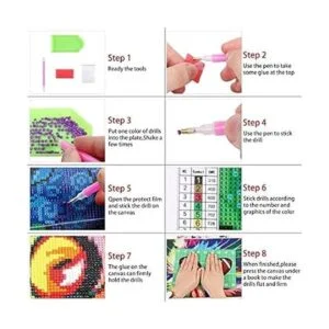 NIUNIU ART Kits de pintura de diamante 5D por números_5