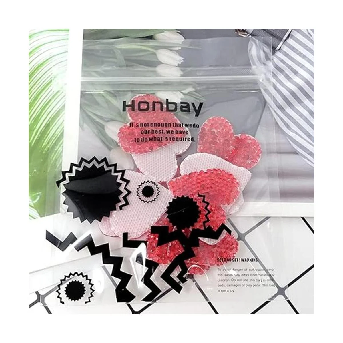 Honbay 12 parches de diamantes de imitación en forma de_7