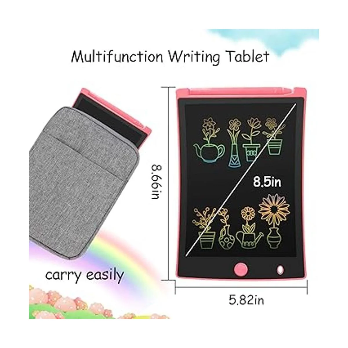 tableta de escritura LCD de 8.5 pulgadas niños bloc_5