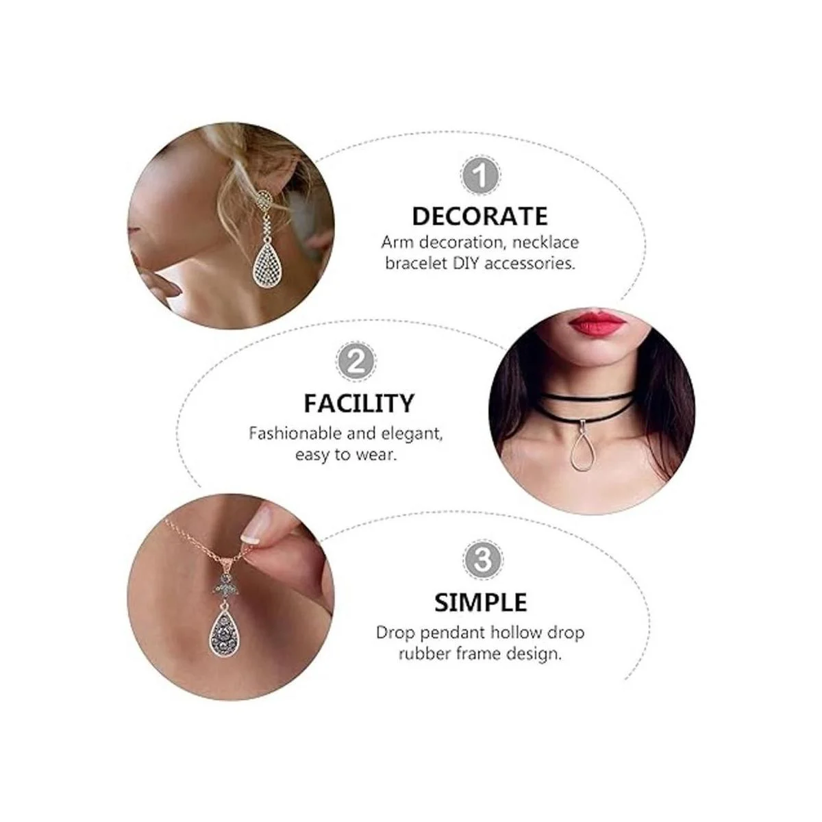 Holibanna 50 colgantes de bisel de espalda abierta_6