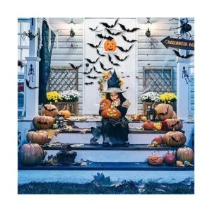 56 piezas de decoraciones grandes de murciélagos de_7