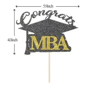 WeBenison Decoración para tartas con purpurina negra_6