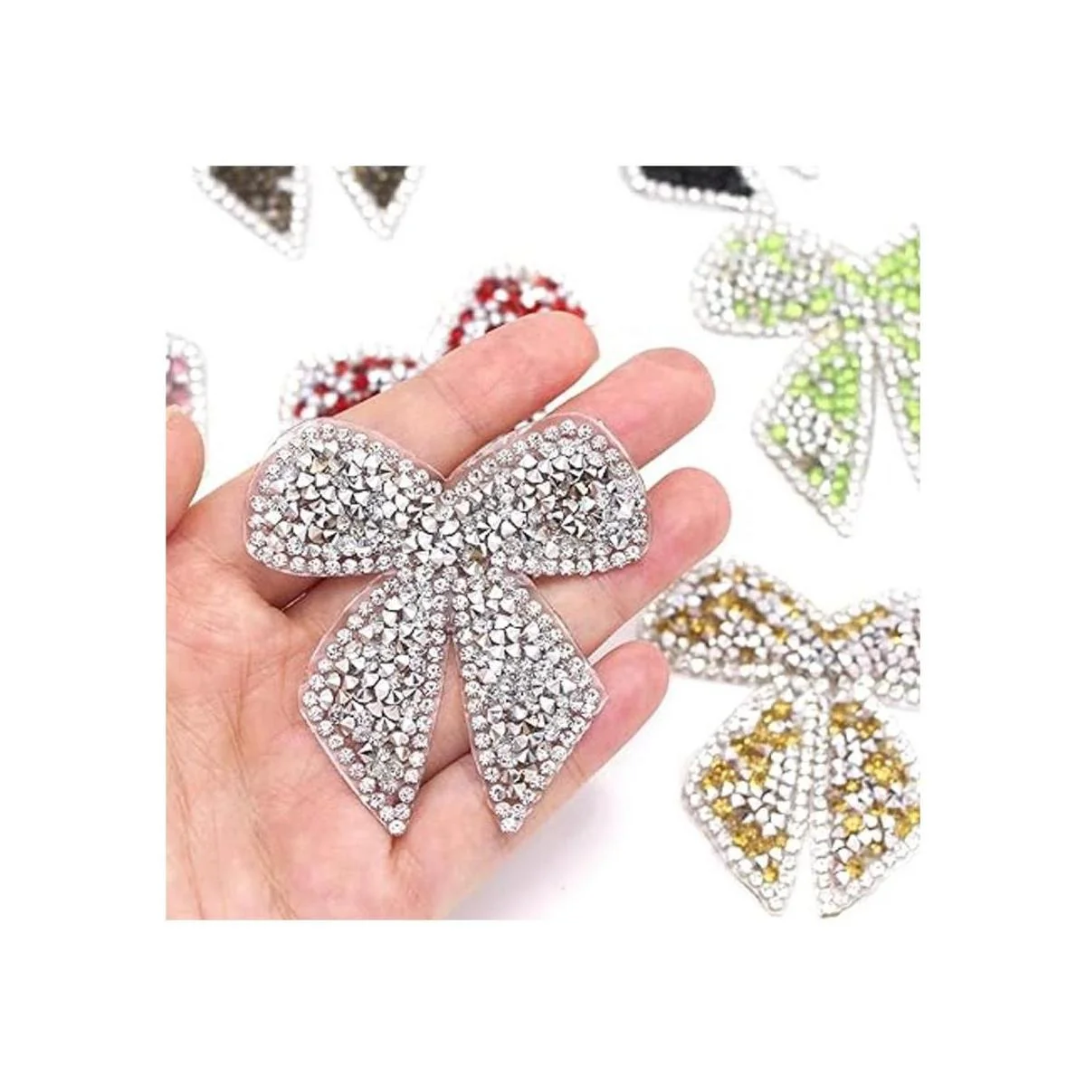 JKJF Parches de diamantes de imitación con nudo de lazo_5