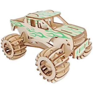 Puzzle de madera 3D Hot Rod modelo de coche de madera para_1