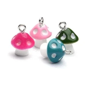 20 colgantes de hongos coloridos de resina para hacer_4