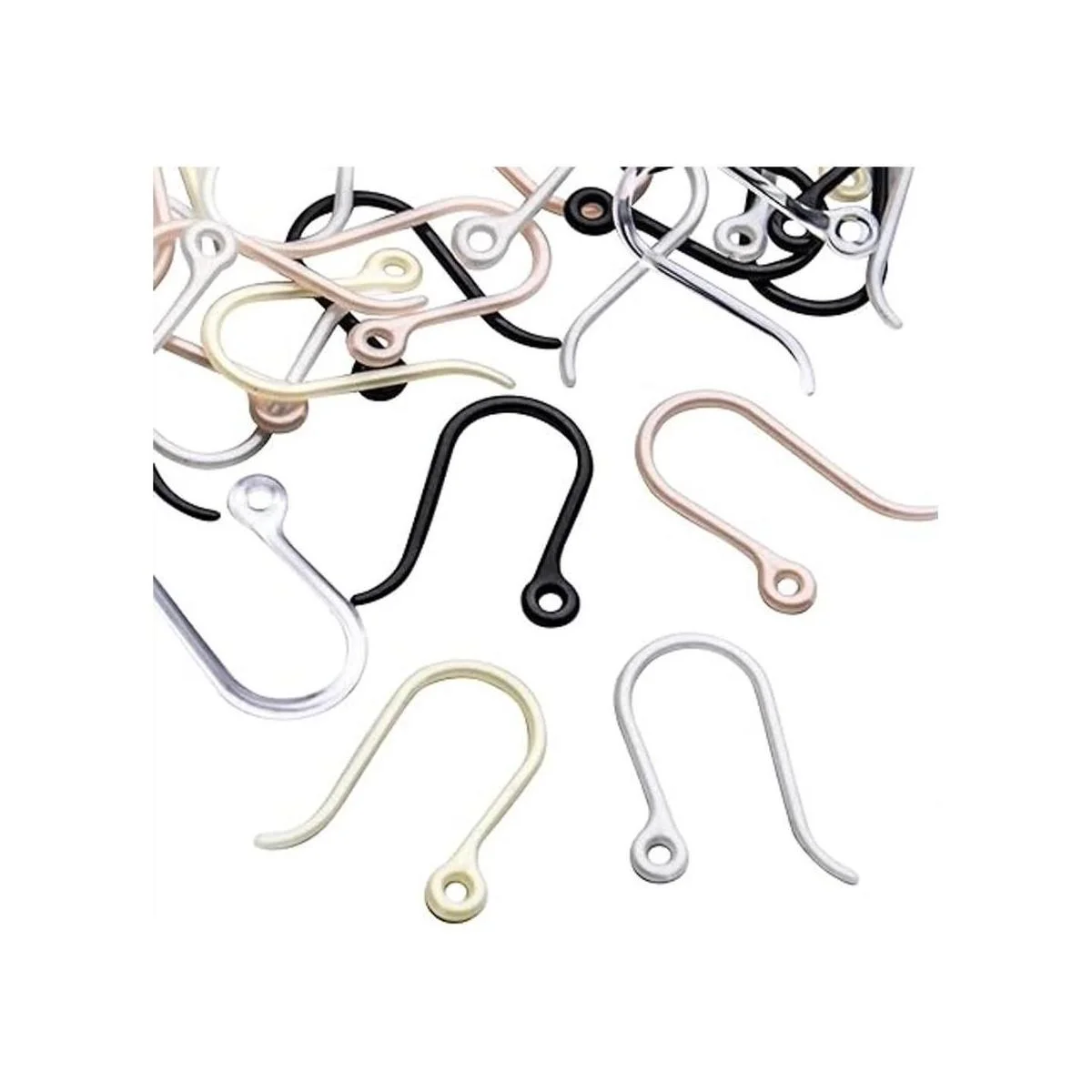 Ganchos de plástico para pendientes 50 ganchos de_6