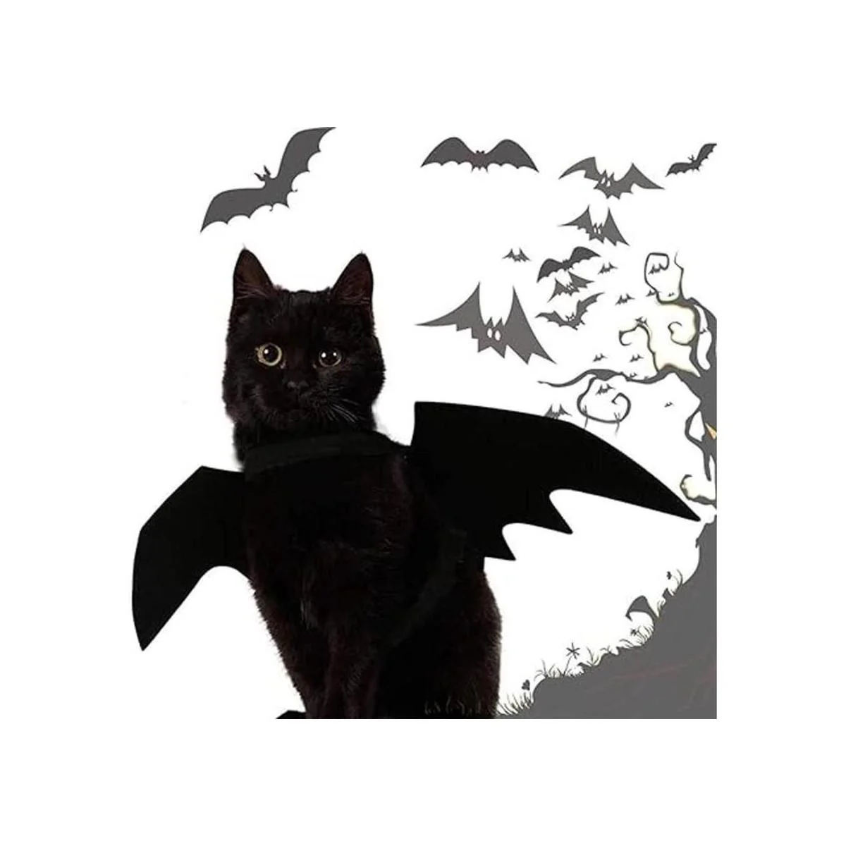 Disfraz de gato para mascotas disfraz de alas de_6