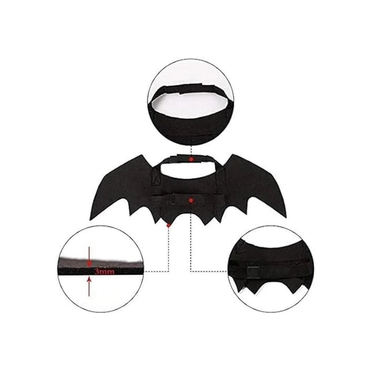 Disfraz de gato para mascotas disfraz de alas de_3