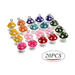 20 colgantes de hongos coloridos de resina para hacer_2