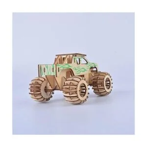 Puzzle de madera 3D Hot Rod modelo de coche de madera para_7