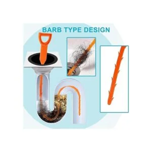 AUSSUA Herramienta limpiadora de drenaje de cabello de 25_4