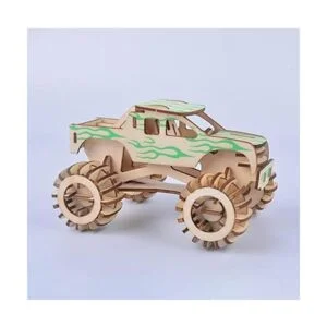 Puzzle de madera 3D Hot Rod modelo de coche de madera para_5