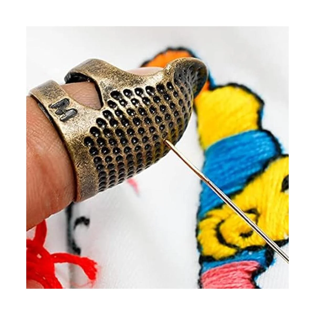 Hicello 7 piezas de dedal de coser dedal de costura de_3