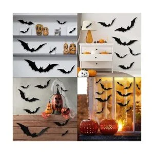 56 piezas de decoraciones grandes de murciélagos de_6