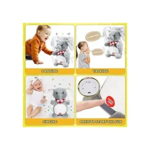 TOY Life Juguetes de elefante de felpa para bebés_4