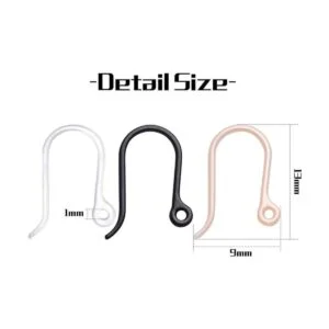 Ganchos de plástico para pendientes 50 ganchos de_3