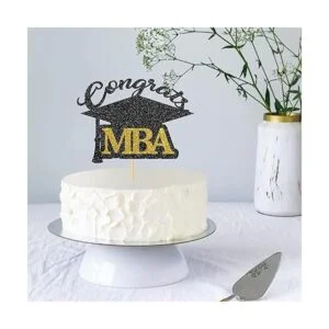 WeBenison Decoración para tartas con purpurina negra_2