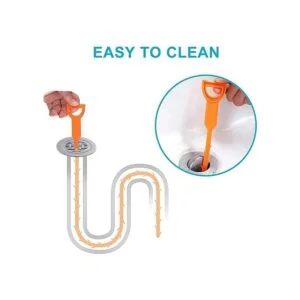 AUSSUA Herramienta limpiadora de drenaje de cabello de 25_6