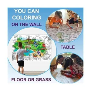 ALEX Art Póster gigante para colorear Hoja de libro de_3