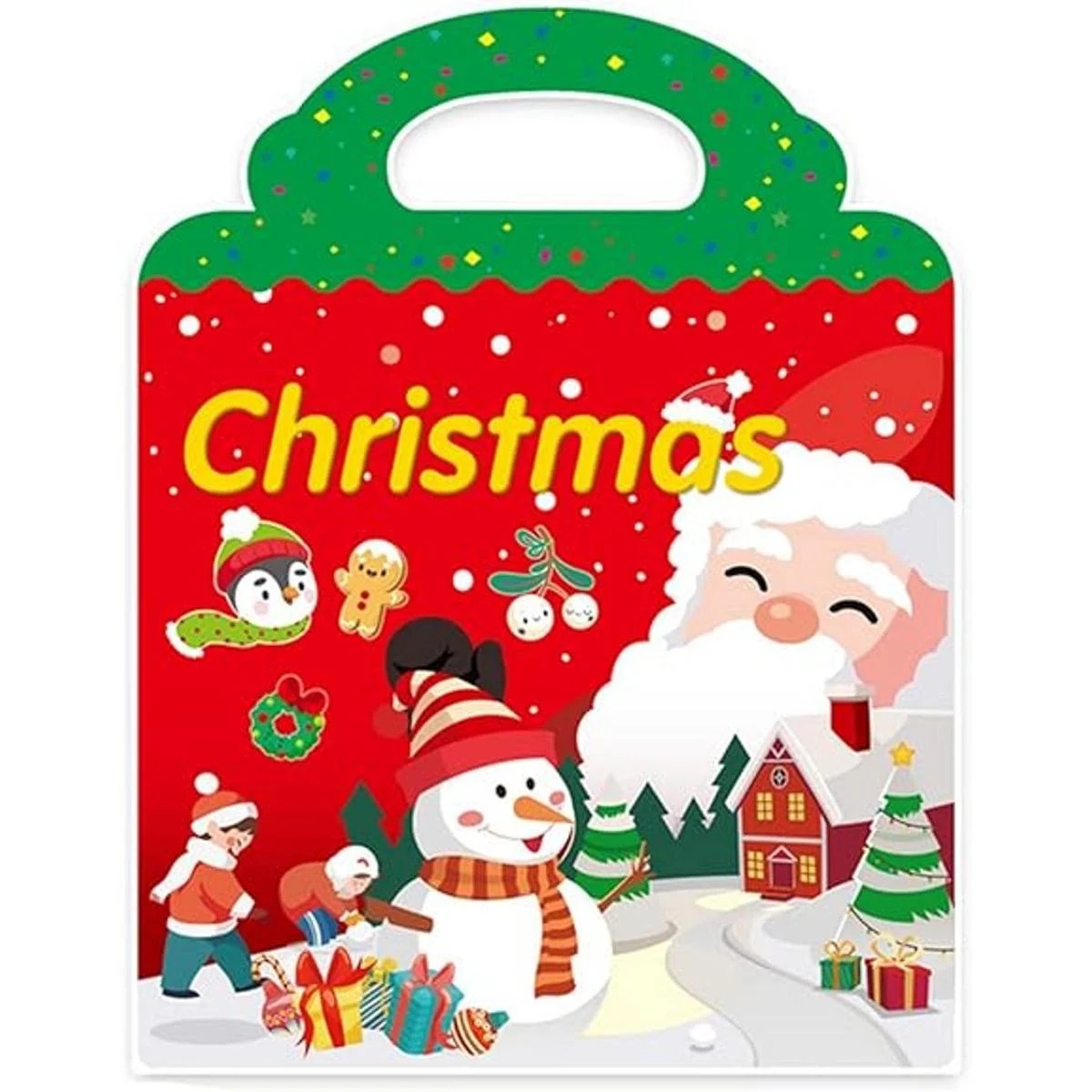 Libro de calcomanías de Navidad para niños de 1 a 5 años_1