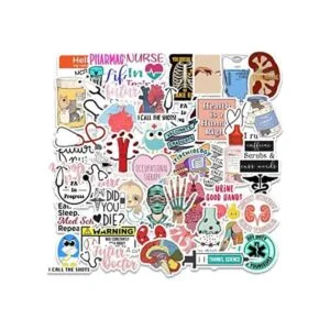 Calcomanías de equipo de ciencia médica Estetoscopio de_1