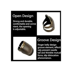 Hicello 7 piezas de dedal de coser dedal de costura de_4