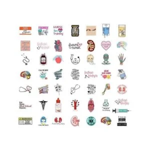 Calcomanías de equipo de ciencia médica Estetoscopio de_2