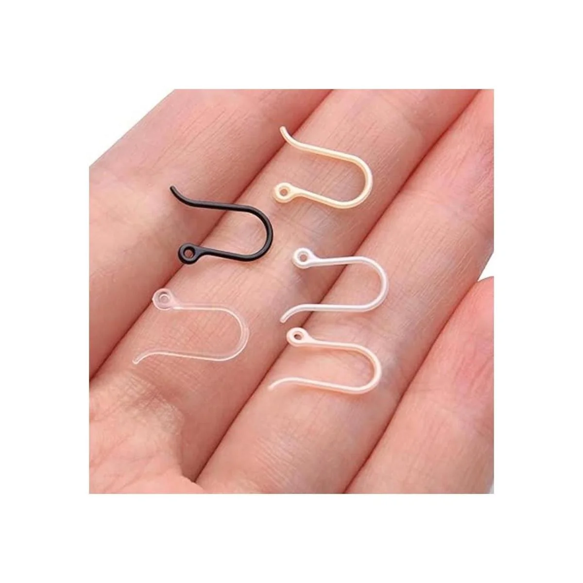 Ganchos de plástico para pendientes 50 ganchos de_7