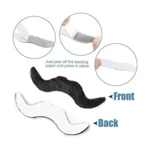 72 bigotes falsos novedosos accesorios de disfraz_3