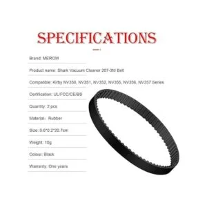 MEROM Correa de repuesto compatible con Shark NV350 NV351_2
