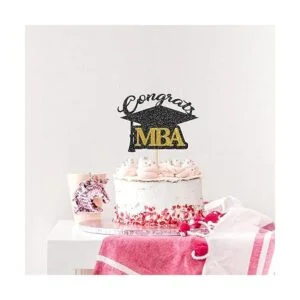 WeBenison Decoración para tartas con purpurina negra_3