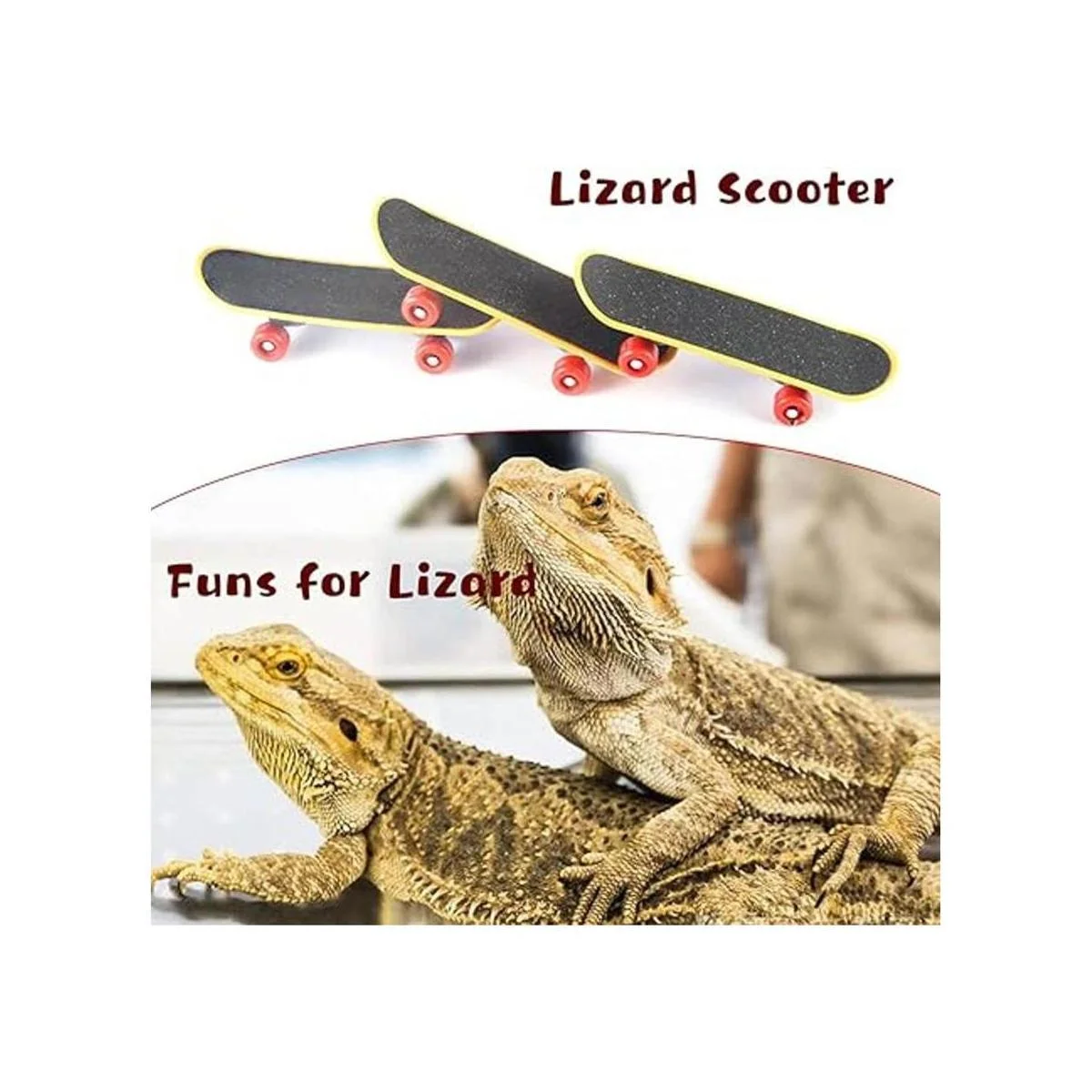 Vehomy Accesorios de dragón barbudo pequeño sombrero de_3