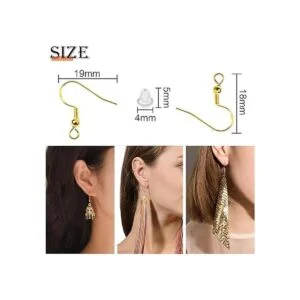 TOAOB 140 ganchos hipoalergénicos de plata de ley 925 con_2