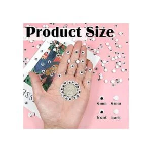 TOAOB 300 unidades de plástico de 0.236 in ojos Google_2