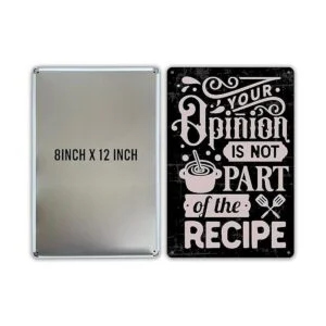 QIONGQI Funny Kitchen Quote Metal Tin Sign Decor Your_2