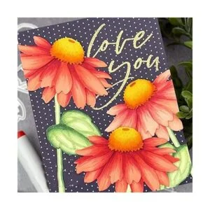Troqueles de metal para plantas de coneflower plantillas_6