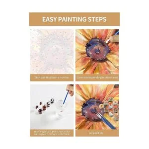 Slody Pintura por número para adultos flores números al_6