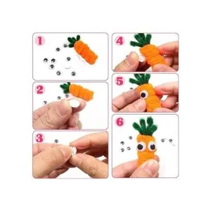 TOAOB 300 unidades de plástico de 0.236 in ojos Google_4